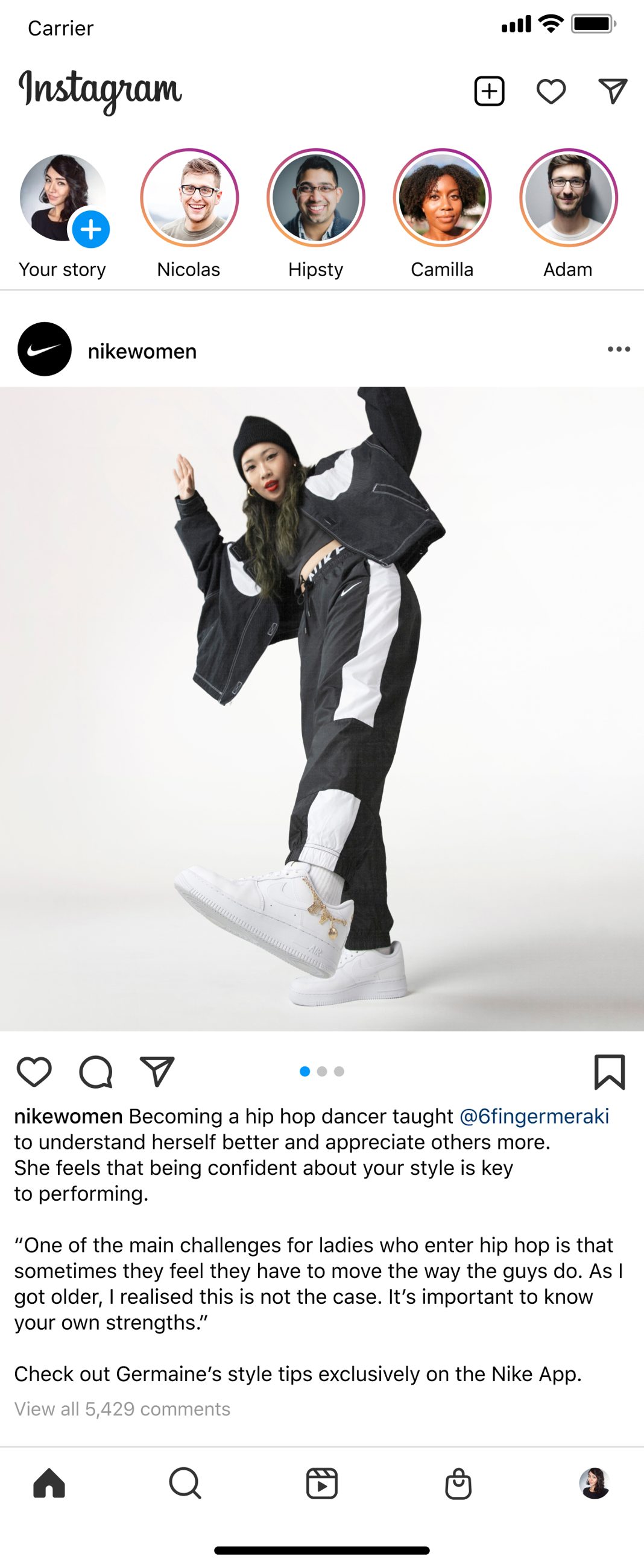 Nike Dance on Instagram