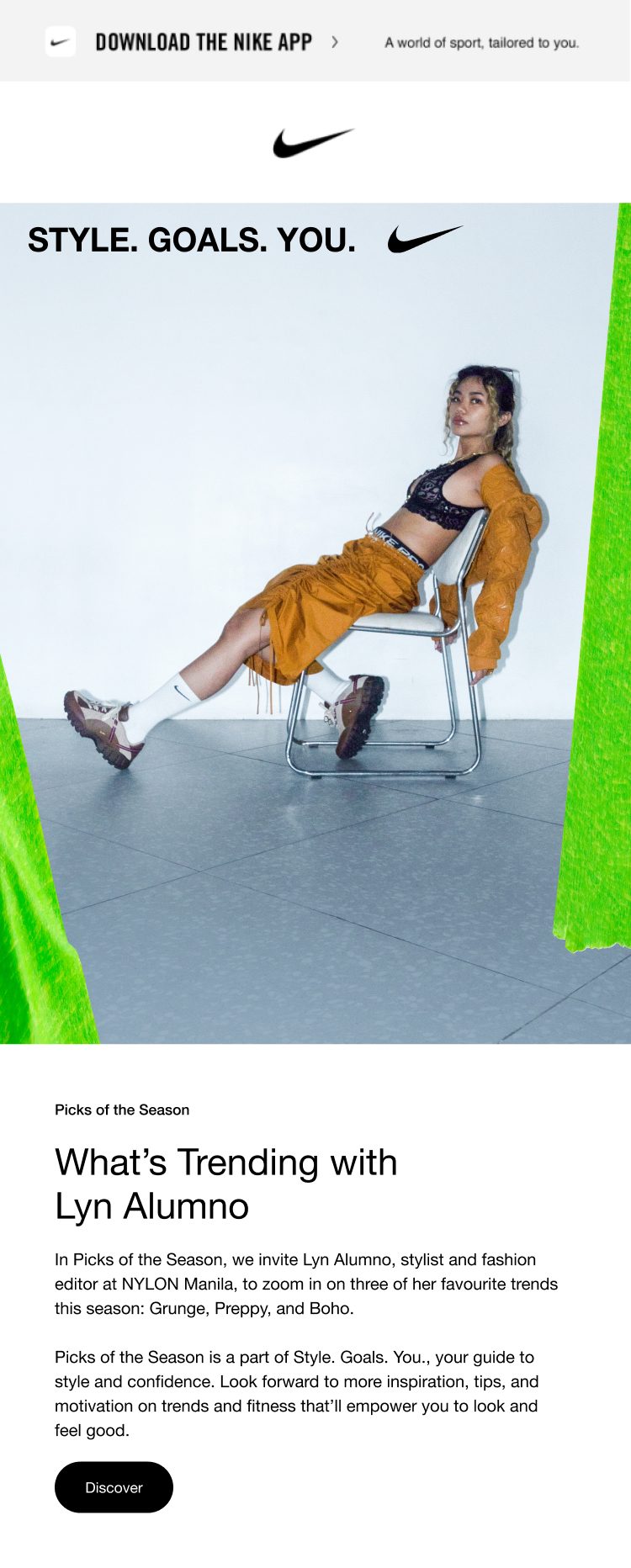 Style Goals You newsletter